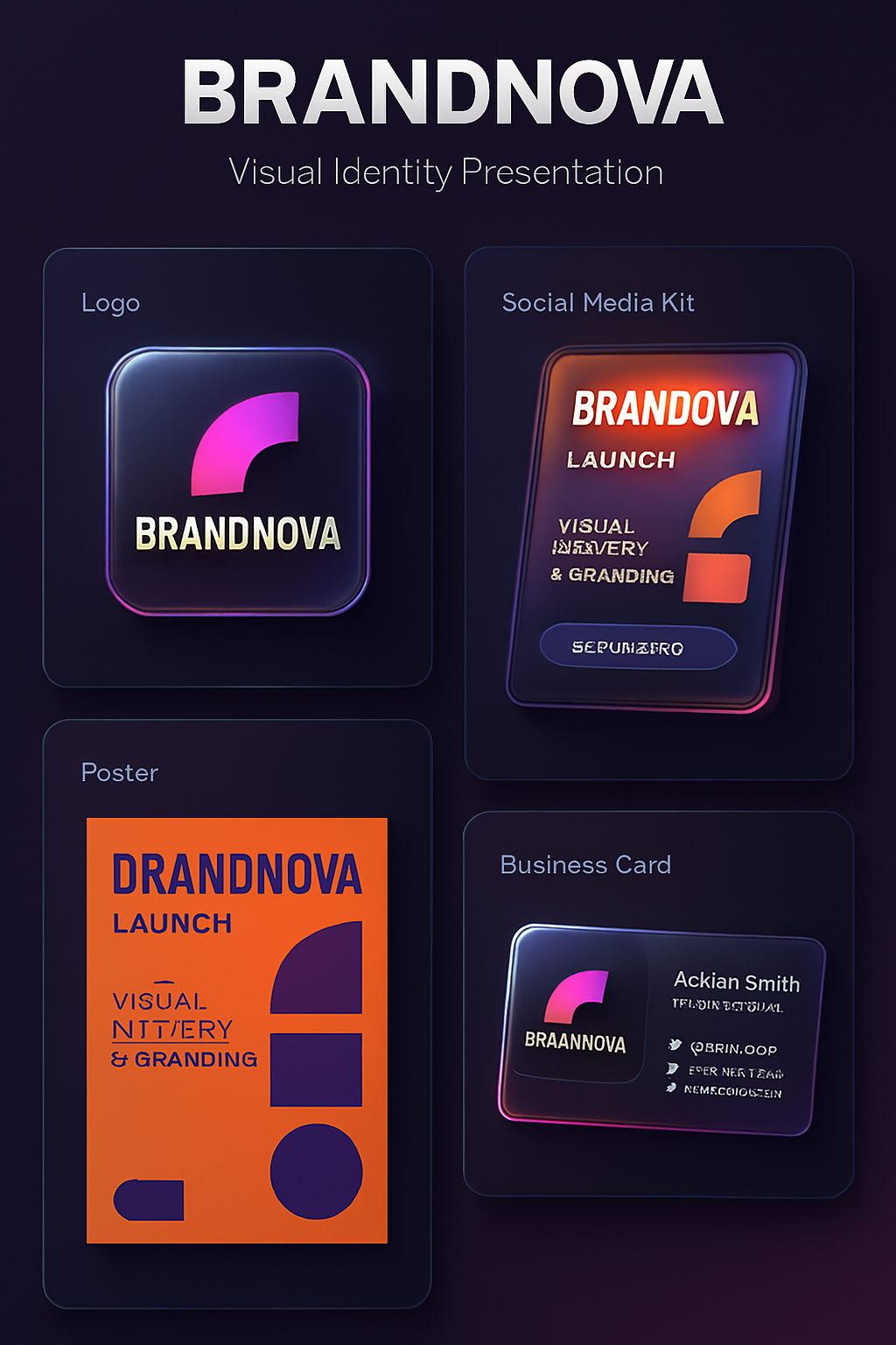 BrandNova Visual Identity Screenshot