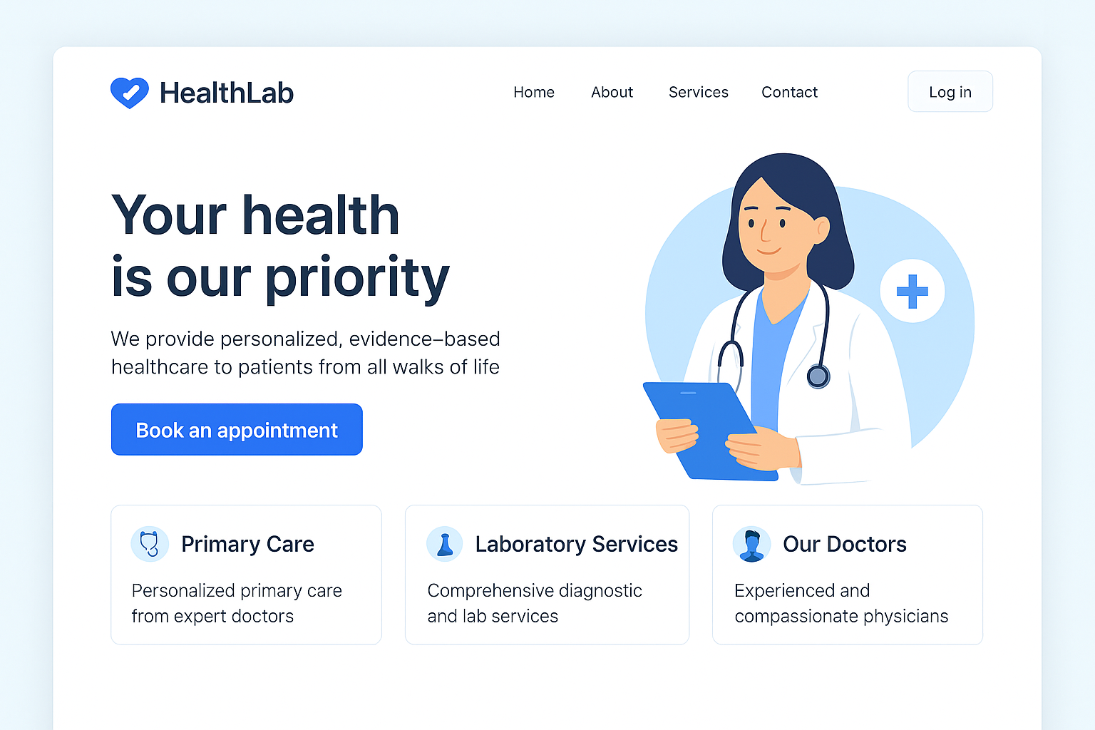 HealthHub Telemedicine App Screenshot