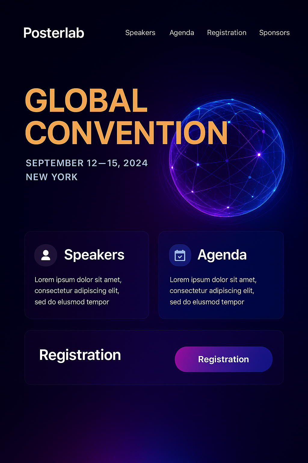 PosterLab Lagos Tech Summit Poster Screenshot